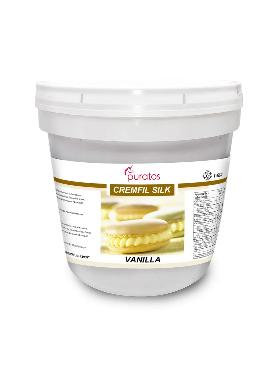 Dr.PUR Vital Cream 50g ♯1.♯5.♯7 Cremfil Silk Vanilla - Puratos